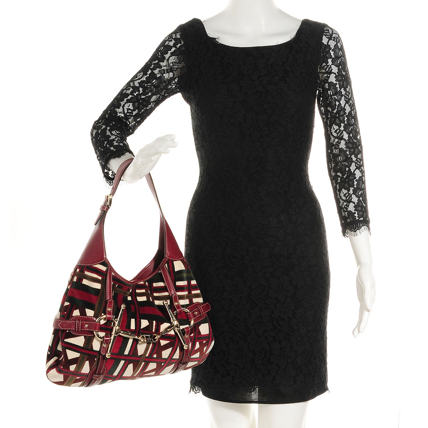 Gucci Velvet 85th Anniversary Horsebit Hobo 2 of 7