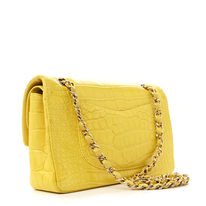 Chanel Alligator Medium Double Flap Yellow 3 of 11