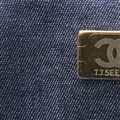 Chanel Calfskin Stitched Maxi Logo Bowling Bag Black 6 of 9