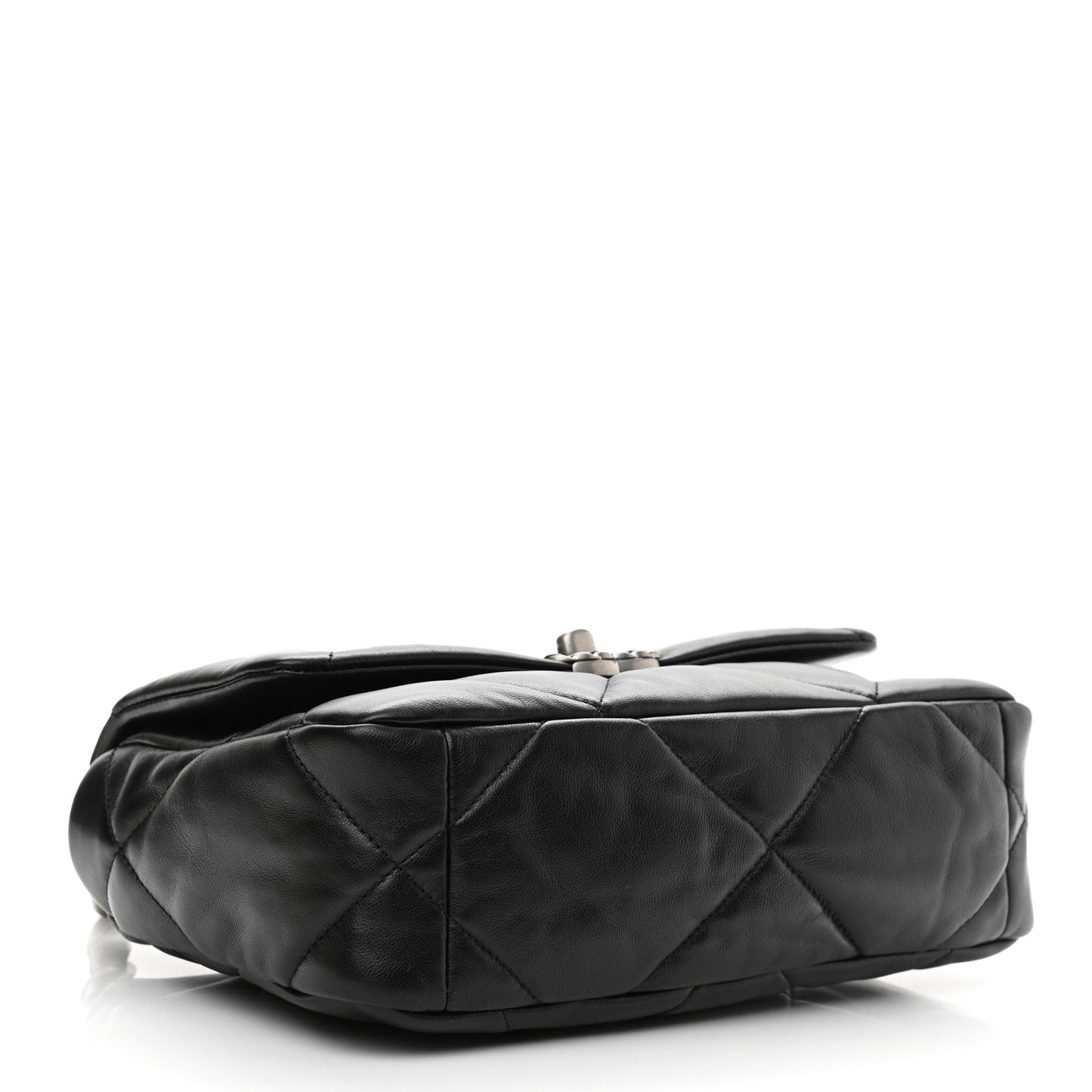 Lambskin Quilted Medium Chanel 19 Flap Black