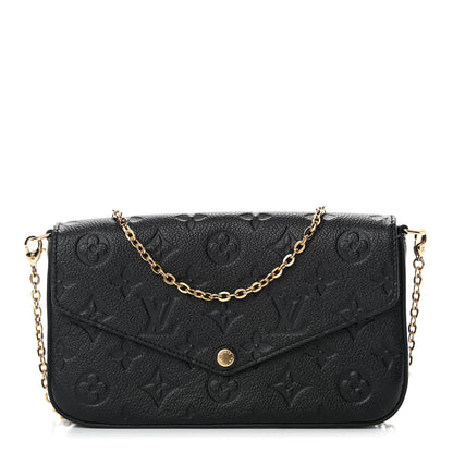 Louis Vuitton Empreinte Pochette Felicie Chain Wallet Black 1 of 5
