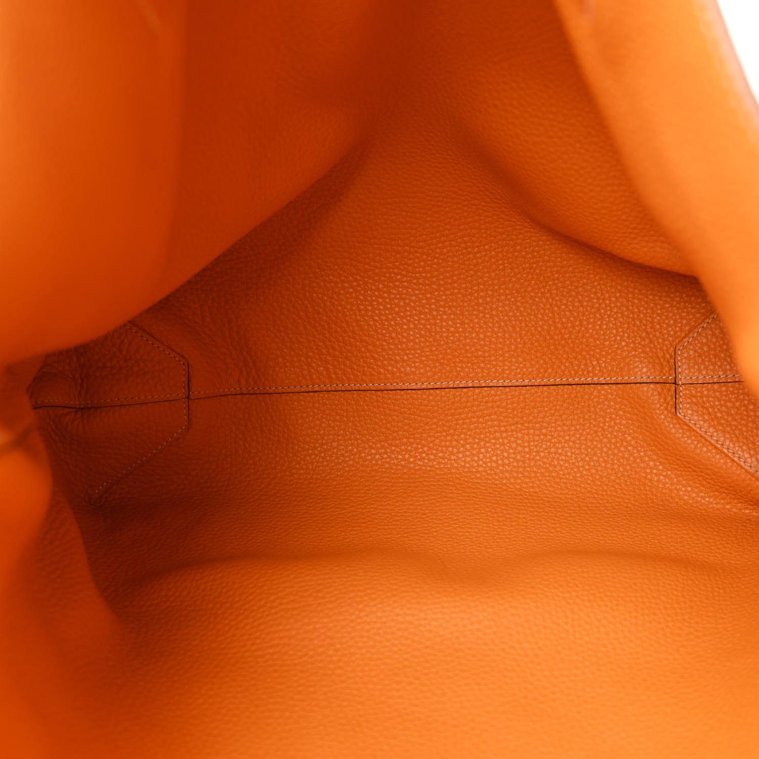 Hermes Taurillon Clemence Double Sens 36 Reversible Tote Moutarde Orange 8 of 17