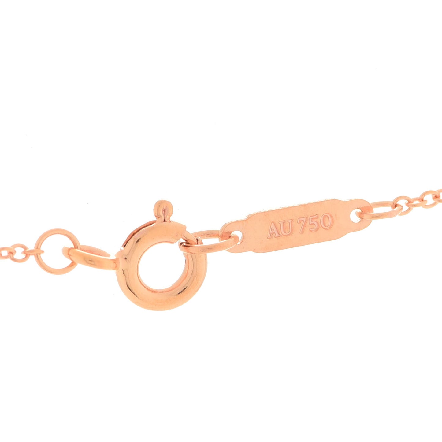 18K Rose Gold Diamond Atlas Bar Pendant Necklace