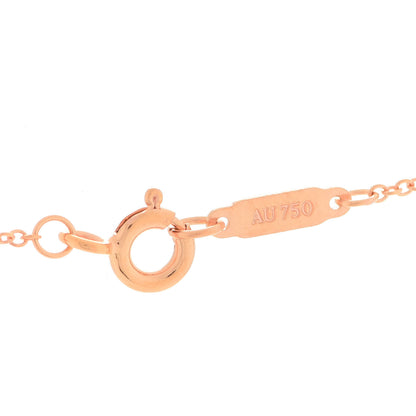 Tiffany 18K Rose Gold Diamond Atlas Bar Pendant Necklace 7 of 8
