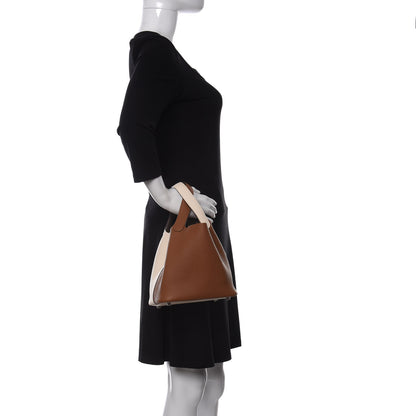 Hermes Taurillon Clemence Casaque Picotin 18 PM Gold Etoupe Nata 2 of 10