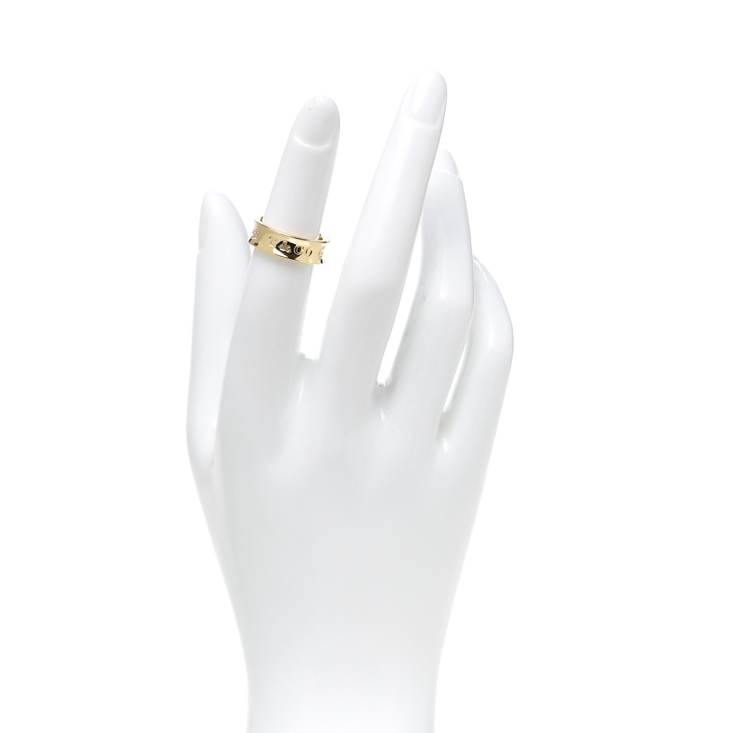 Tiffany 18K Yellow Gold 1837 Band Ring 47 4 2 of 6