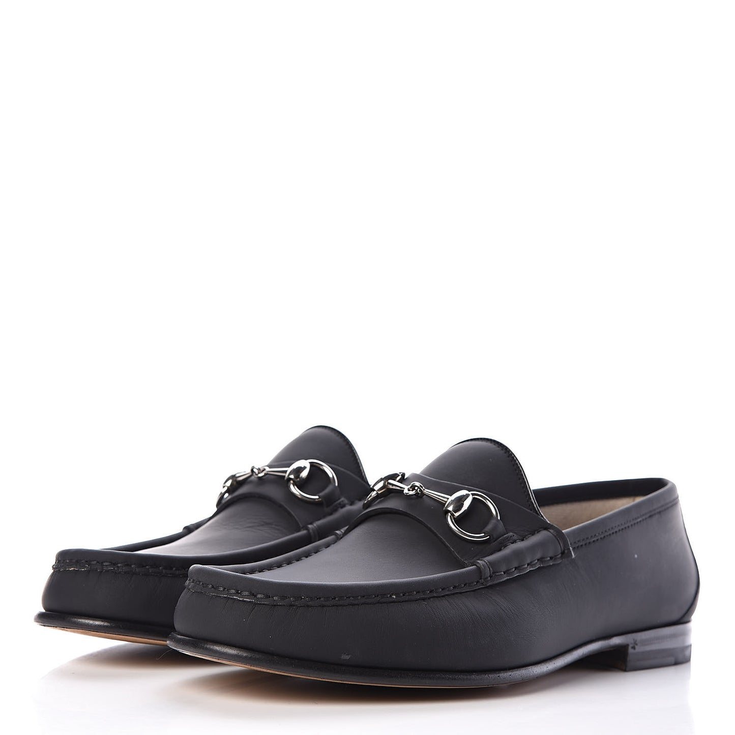 Calfskin Mens 1953 Horsebit Loafers 7 Black