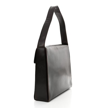 Prada Vitello Smalt Shoulder Bag Ebano 3 of 16