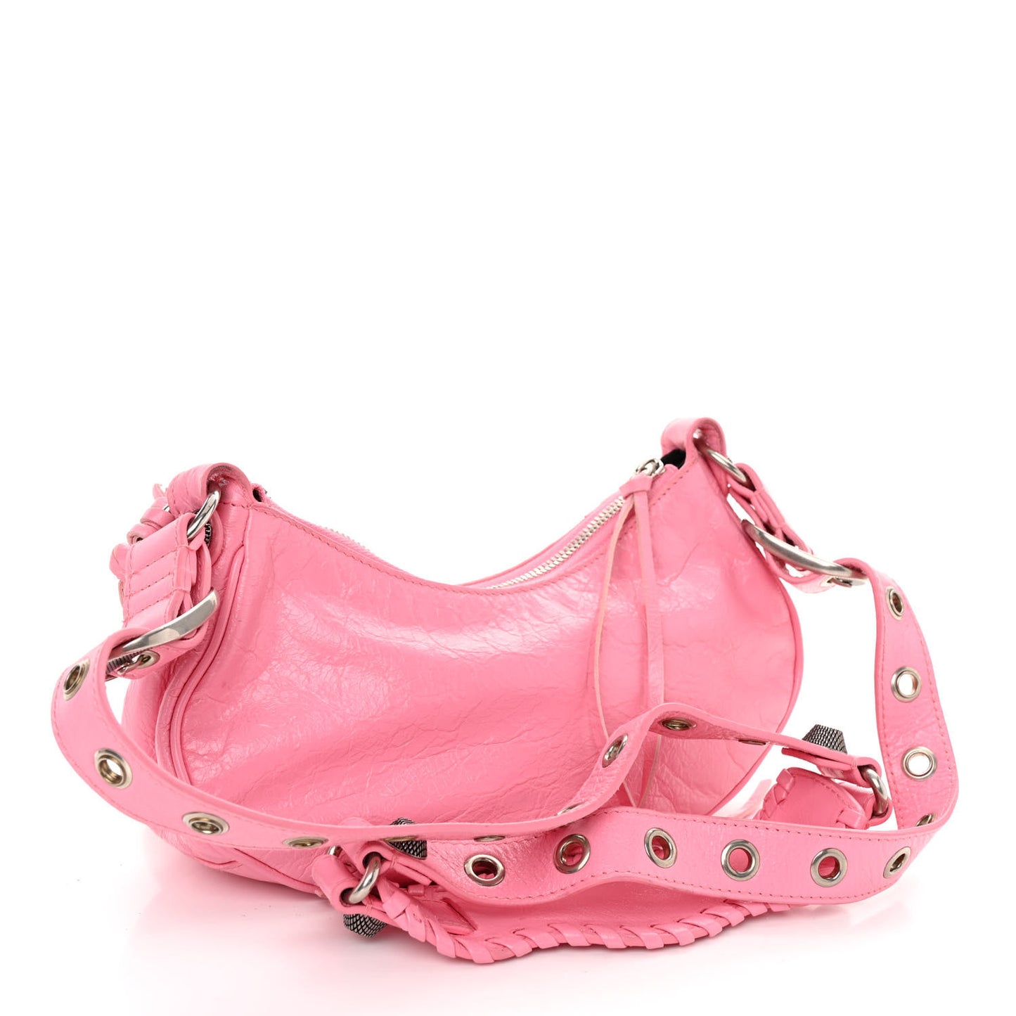 Agneau Arena Le Cagole Shoulder Bag XS Candy Pink