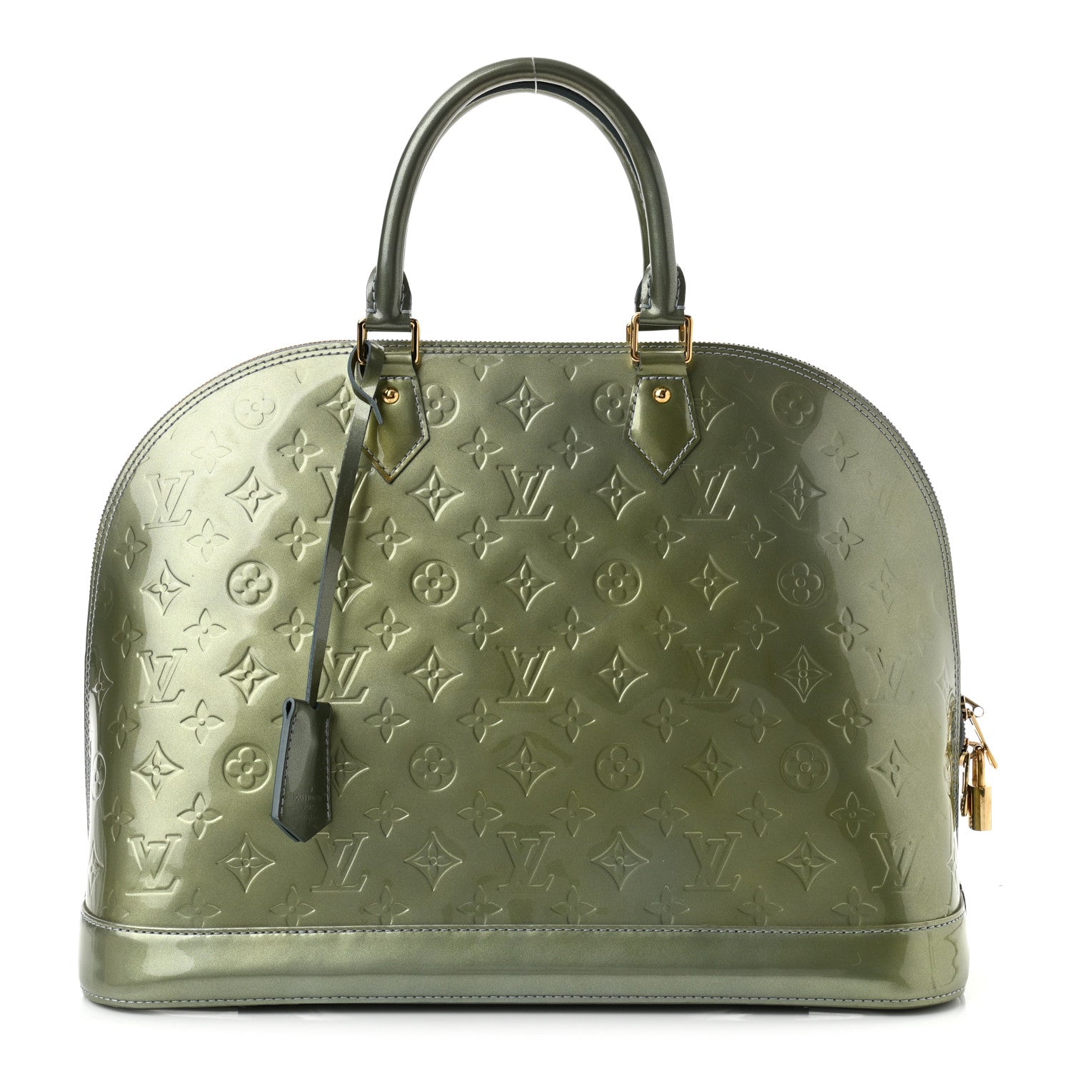 Louis Vuitton Vernis Alma MM Givre 1 of 9