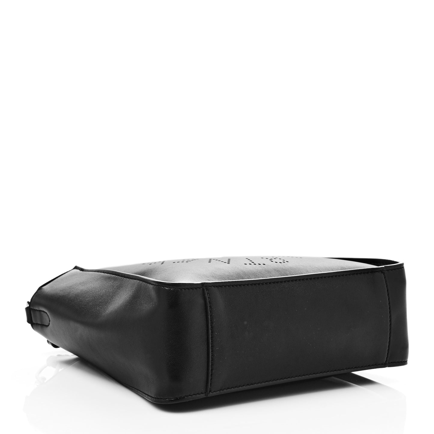 Eco Alter Nappa Perforated Logo Mini Crossbody Black