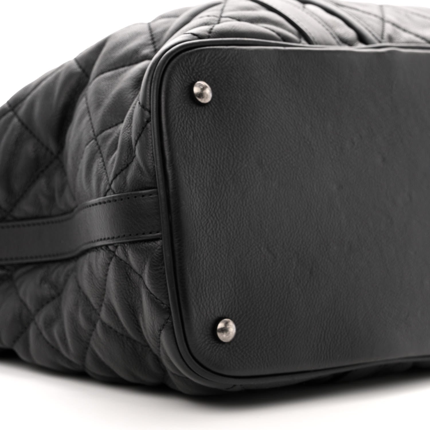 Chanel Calfskin Quilted Casual Riviera Tote Black 8 of 11