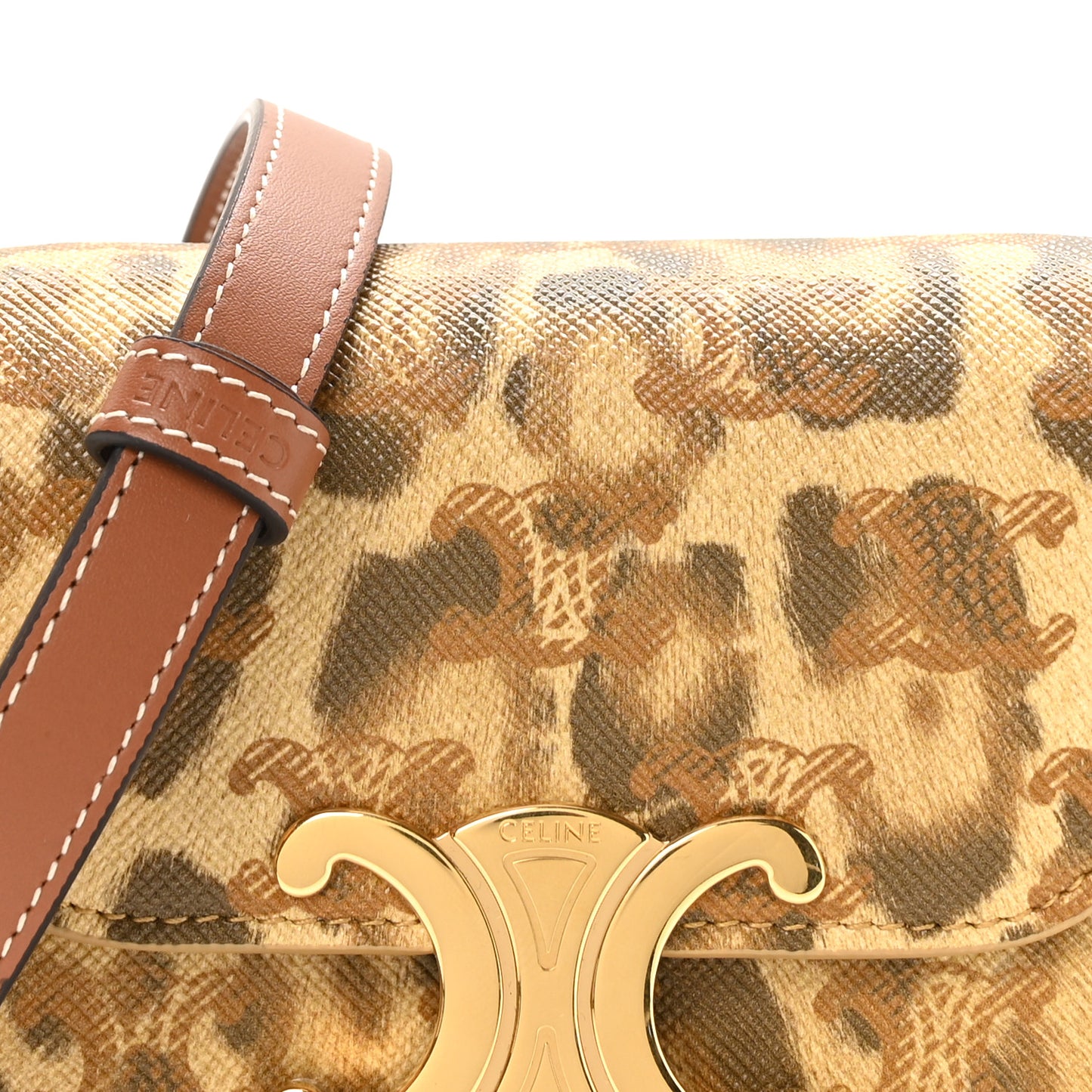 Canvas Triomphe Mini Claude Leopard