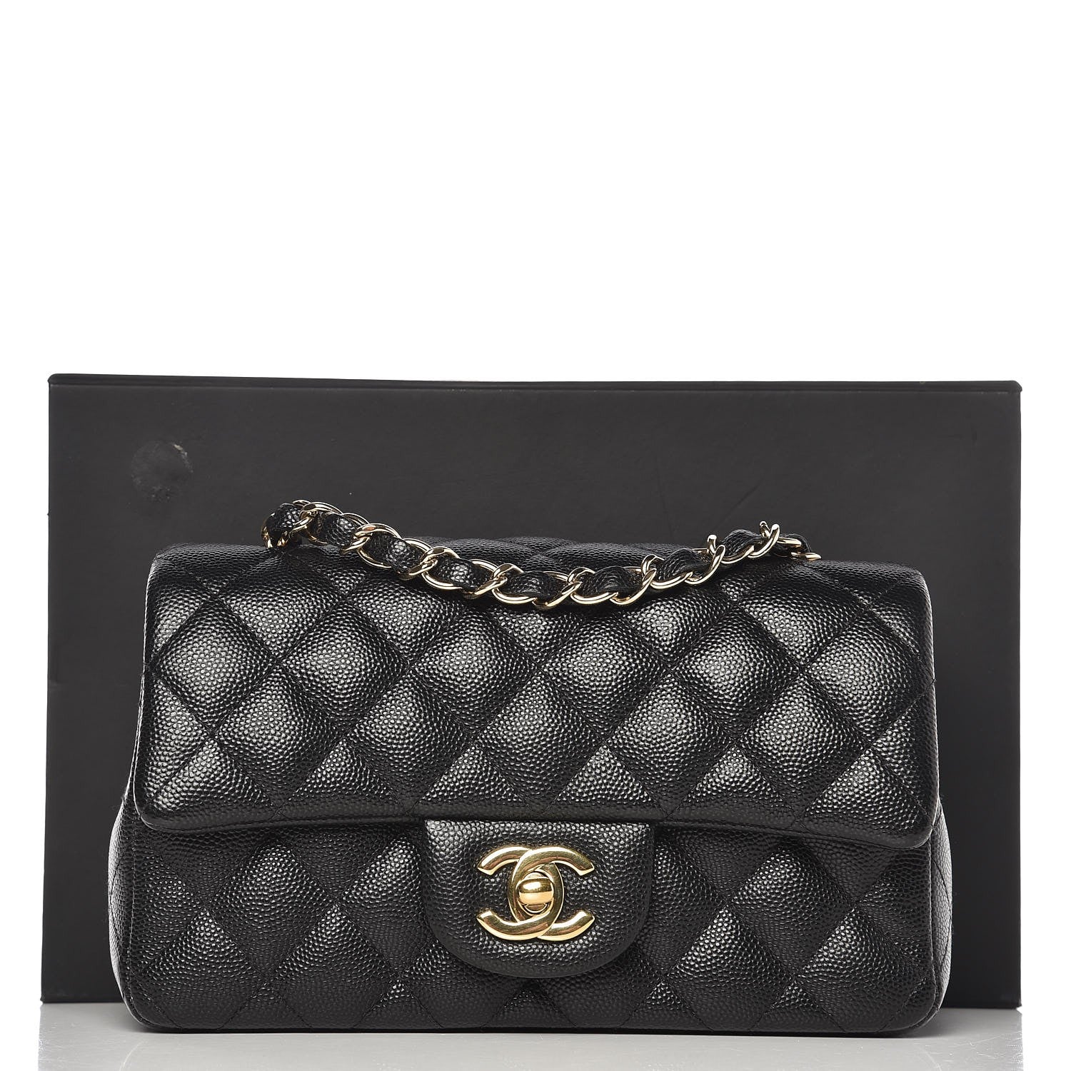 Chanel Caviar Quilted Mini Rectangular Flap Black 14 of 14