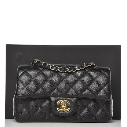 Chanel Caviar Quilted Mini Rectangular Flap Black 14 of 14