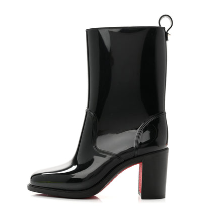 Christian Louboutin Recycled PVC Calfskin Loubirain 70 Boots 37 Black 1 of 7