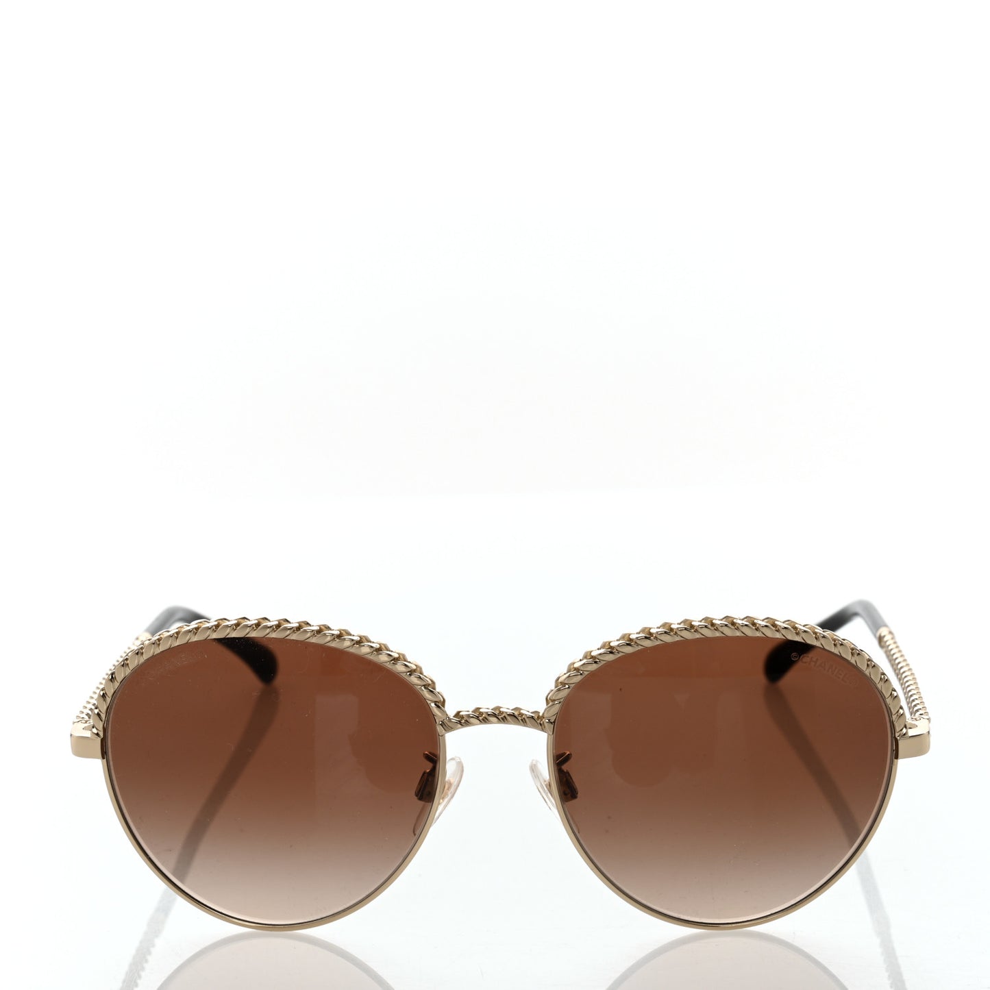 Chain Pantos Sunglasses 4242 Gold Brown
