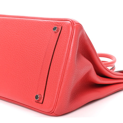 Hermes Taurillon Clemence Birkin 35 Bougainvillea 10 of 10