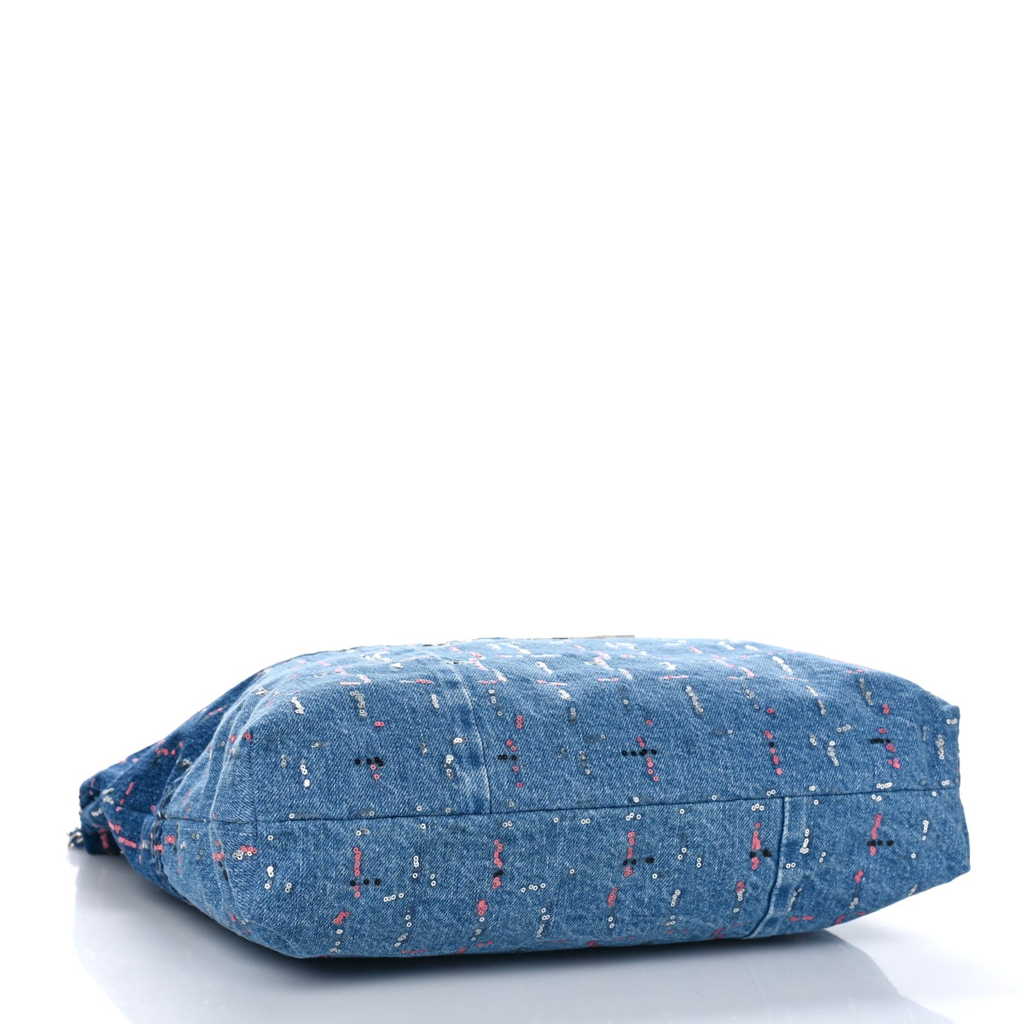 Denim Sequin Chanel 22 Blue