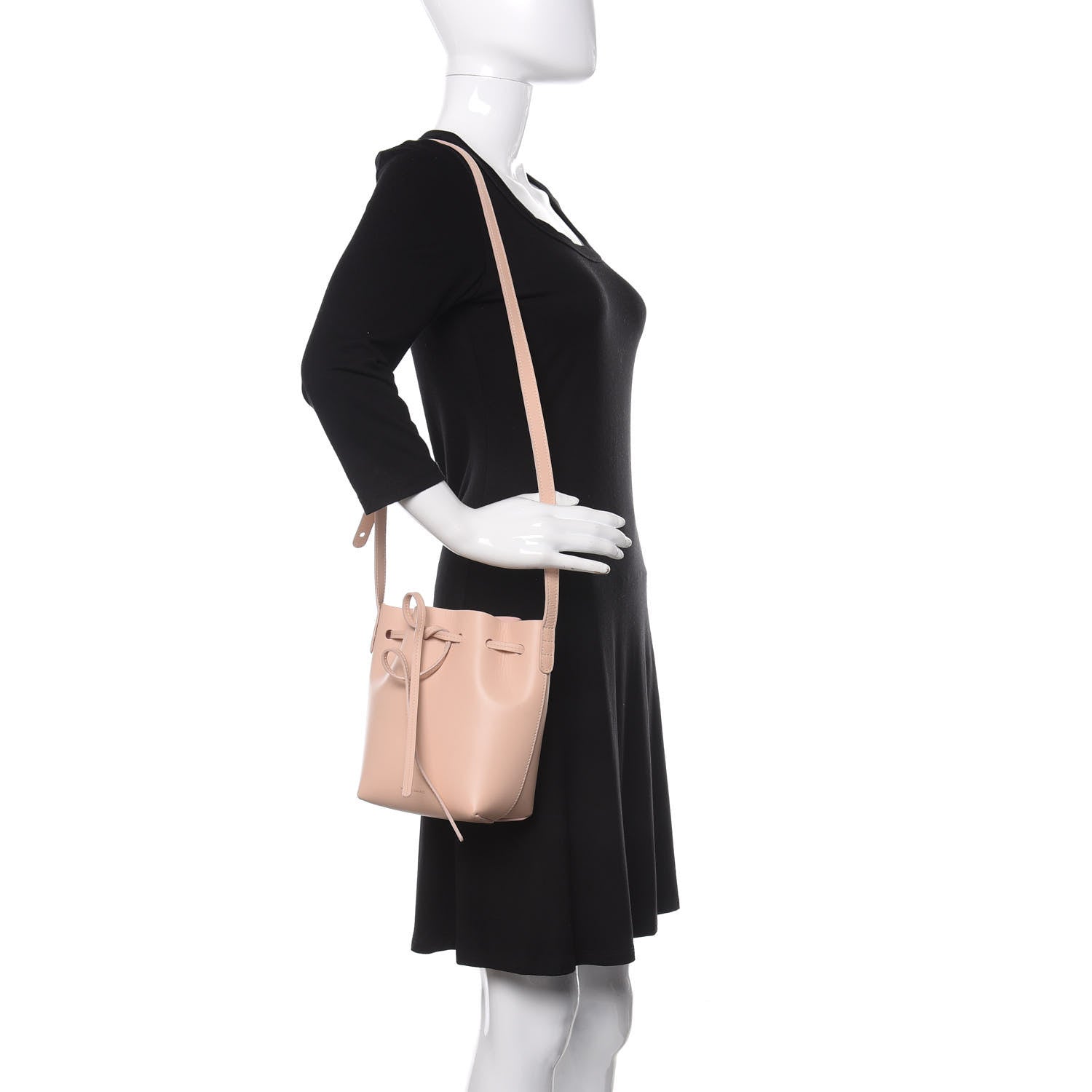 Mansur Gavriel Calfskin Mini Mini Bucket Bag Rosa 2 of 9