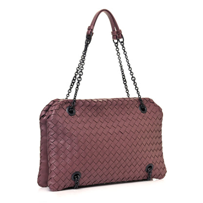 Bottega Veneta Nappa Intrecciato Duo Dusty Rose 3 of 11