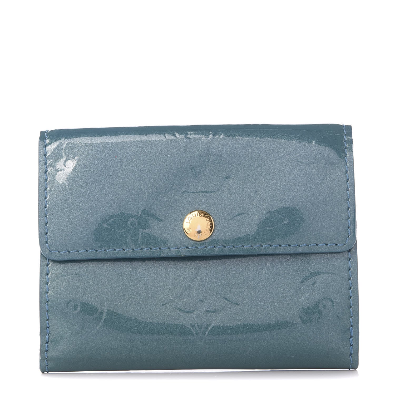 Louis Vuitton Vernis Ludlow Wallet Blue Galactic 1 of 7