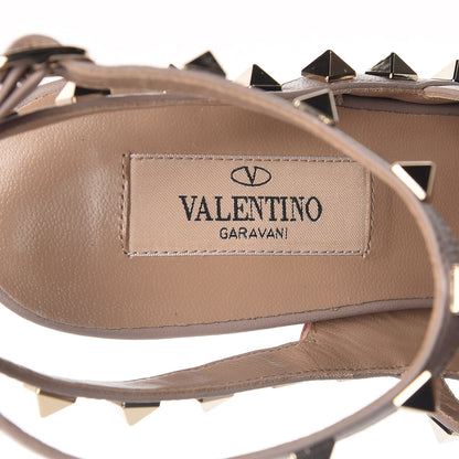 Valentino Garavani Nappa Rockstud Ankle Strap Pumps 37 Orange Poudre 7 of 8