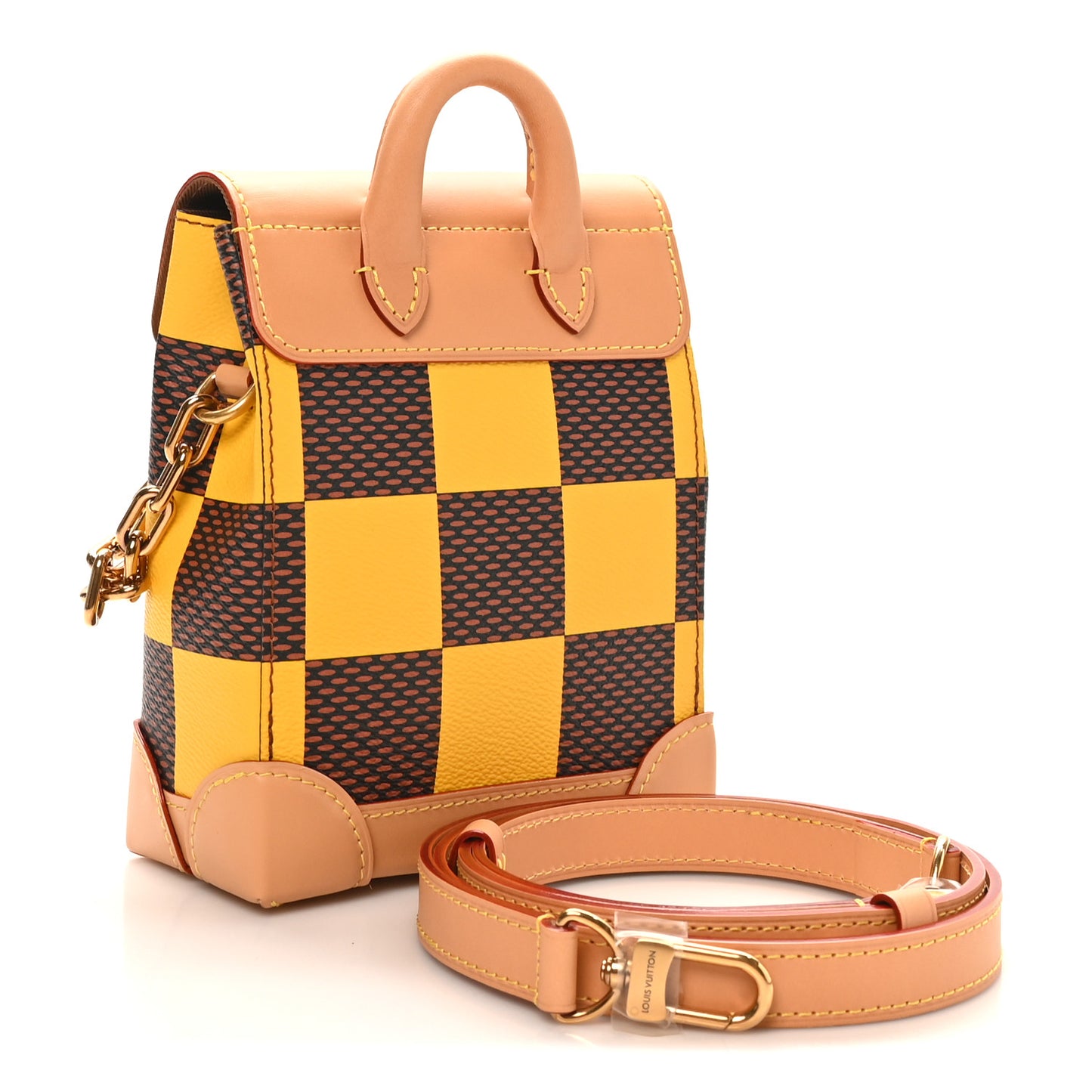 Damier Pop Nano Steamer Yellow