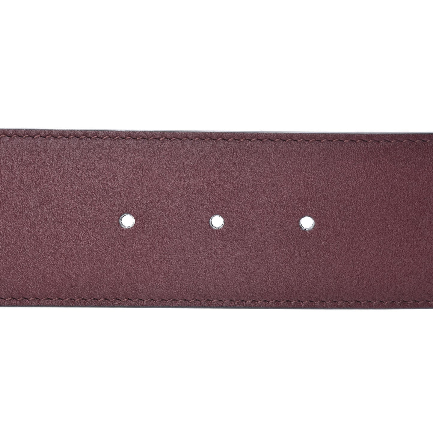Calfskin Lizard Double G 50mm Belt 80 32 Vintage Bordeaux