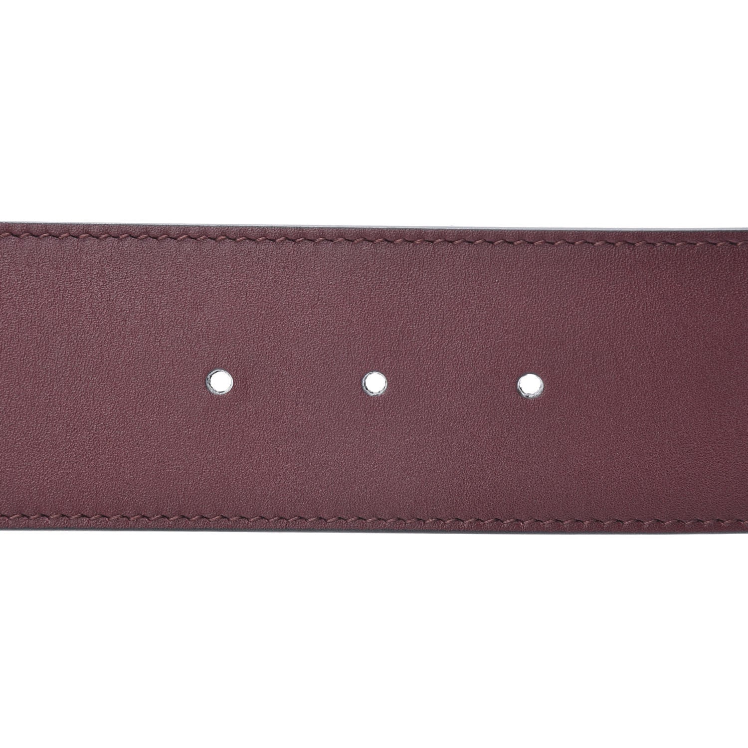 Gucci Calfskin Lizard Double G 50mm Belt 80 32 Vintage Bordeaux 4 of 5