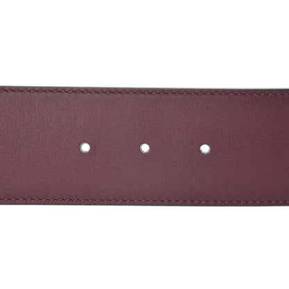 Gucci Calfskin Lizard Double G 50mm Belt 80 32 Vintage Bordeaux 4 of 5