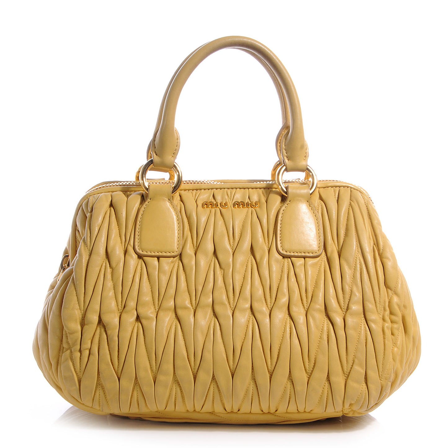 Leather Matelasse Tote Ginestra