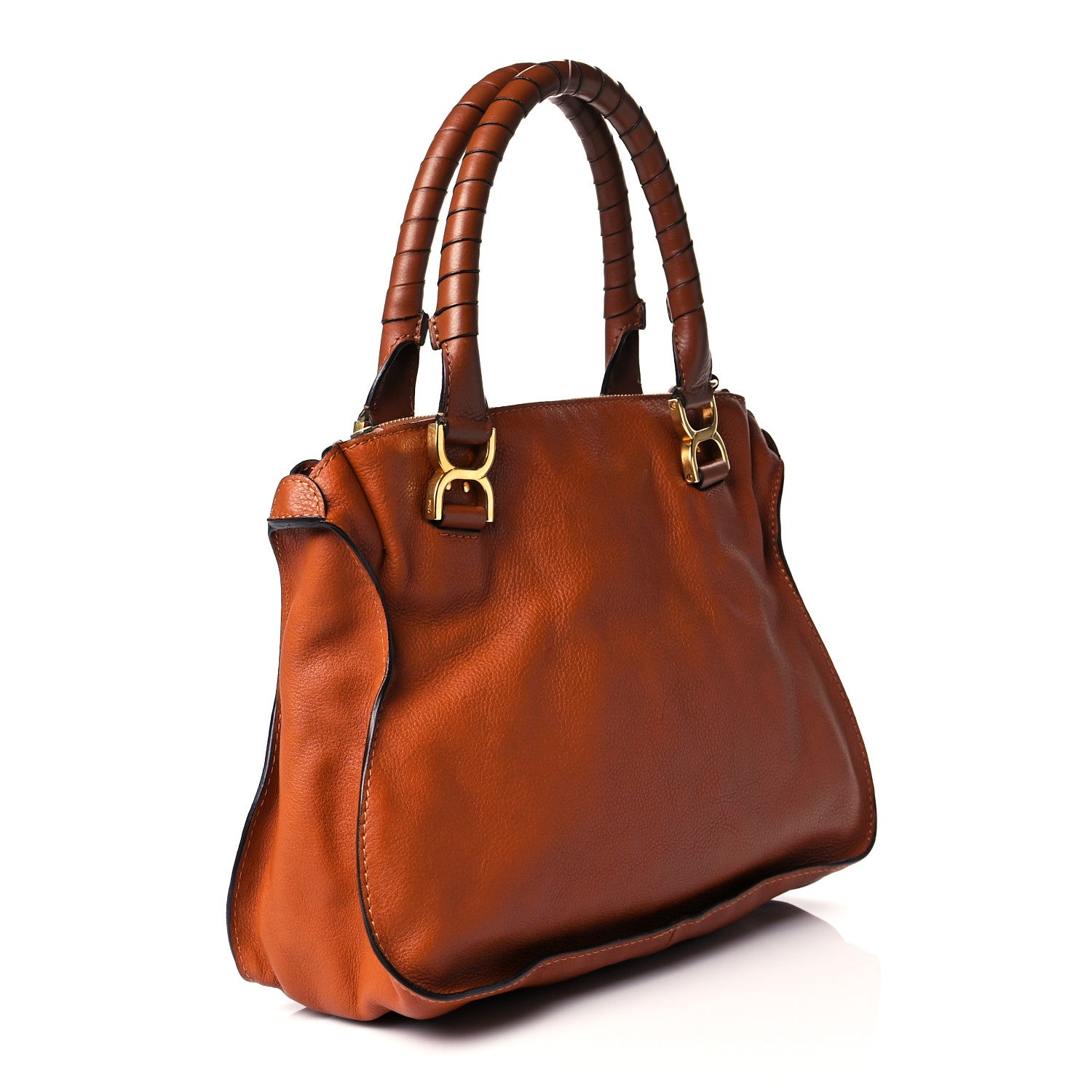 Chloe Calfskin Medium Marcie Satchel Tan 3 of 10