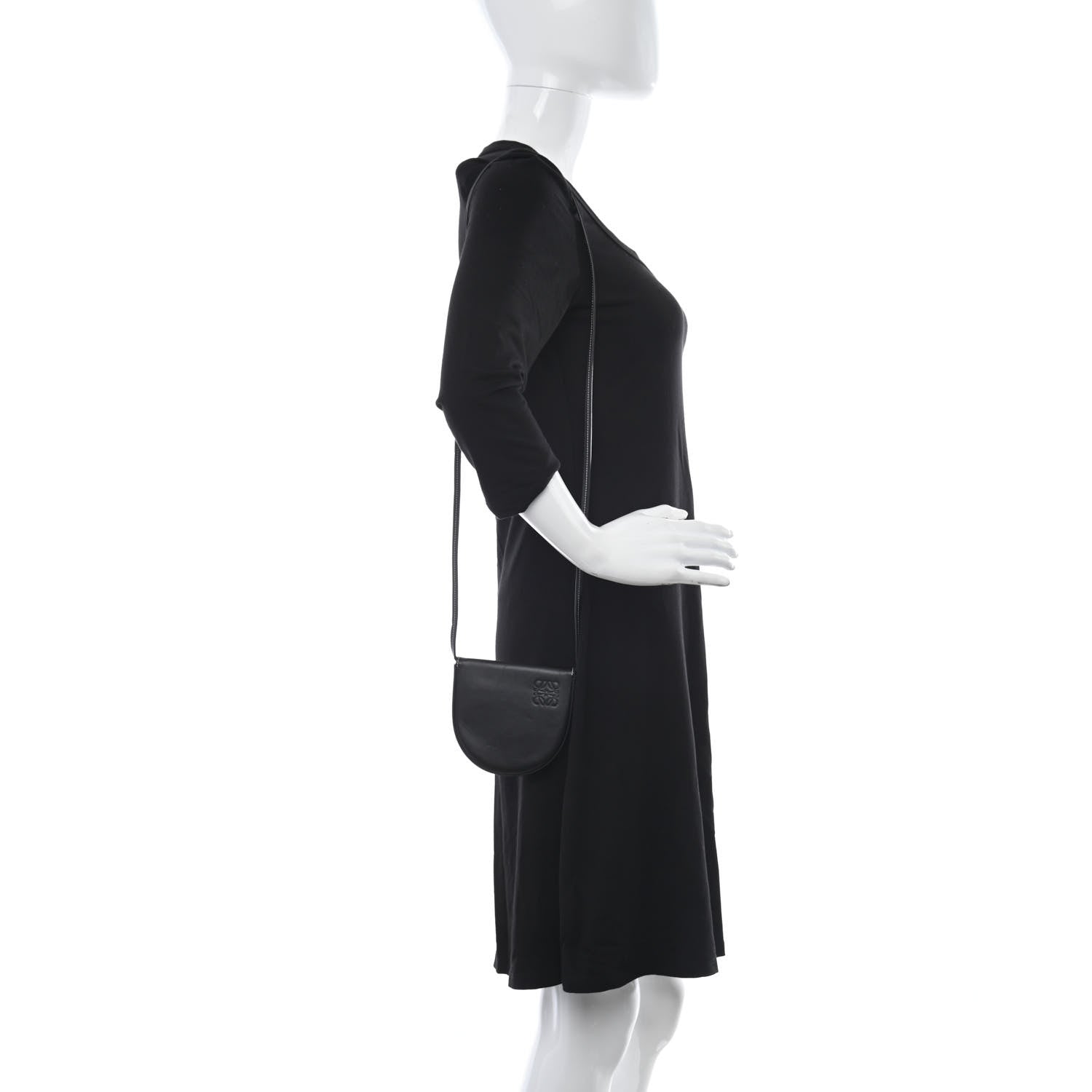 Loewe Soft Calfskin Mini Heel Pouch Black 2 of 11