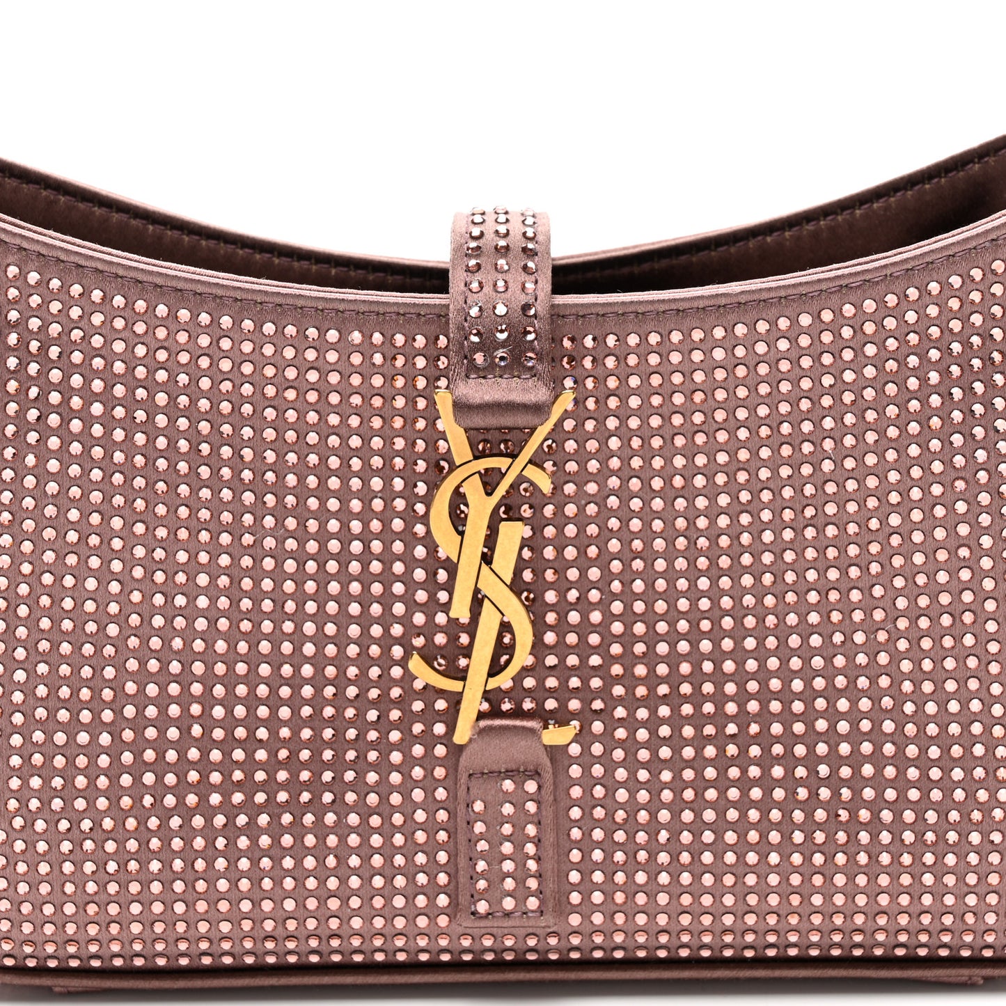 Satin Crystal Le 5 A 7 Mini Hobo Elderberry