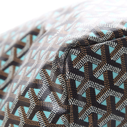 Goyard Goyardine Saint Louis Claire Voie GM Black Blue 11 of 12