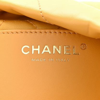 Chanel Shiny Calfskin Quilted Mini Chanel 22 Yellow 6 of 10