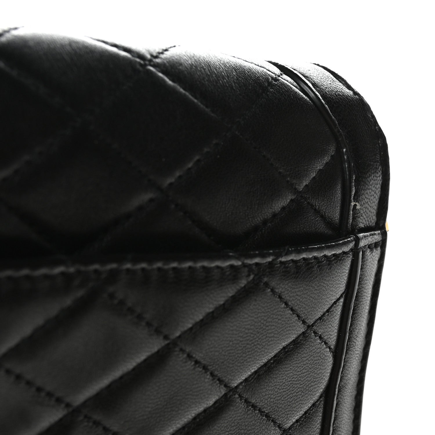 Saint Laurent Lambskin Quilted Monogram Medium Solferino Satchel Black 12 of 12