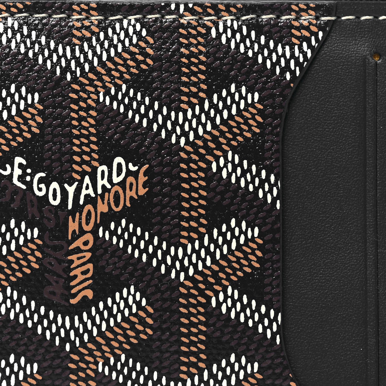 Goyard Goyardine Bourbon Zipped Card Holder Black 7 of 8