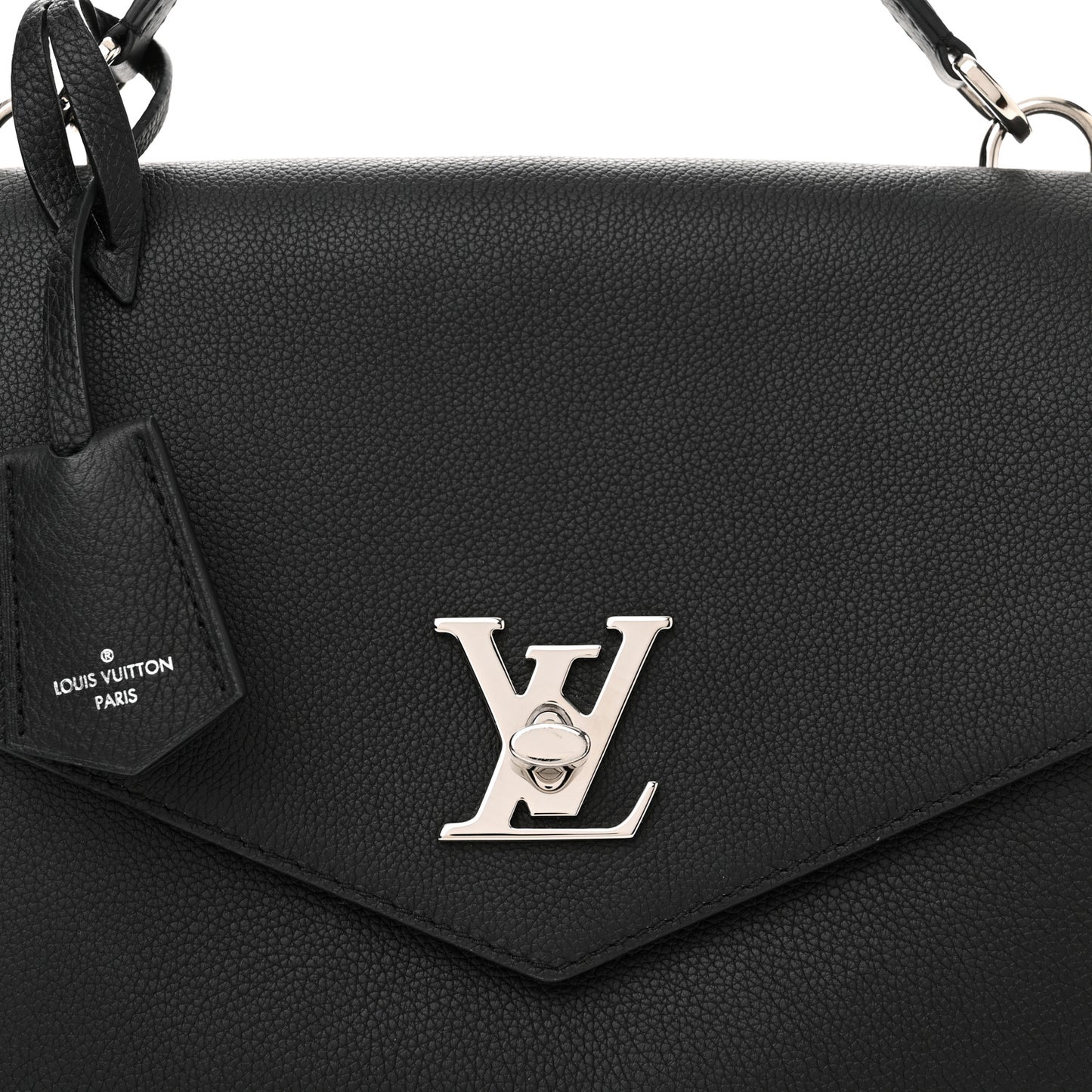 Soft Calfskin My Lockme Top Handle Black