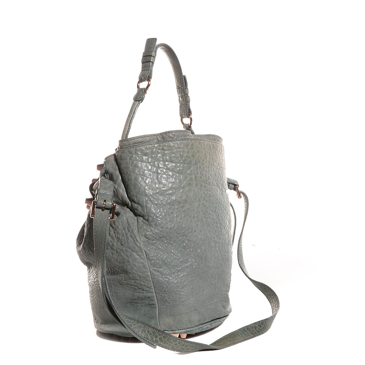 Pebbled Leather Diego Rose Gold Hardware Oasis