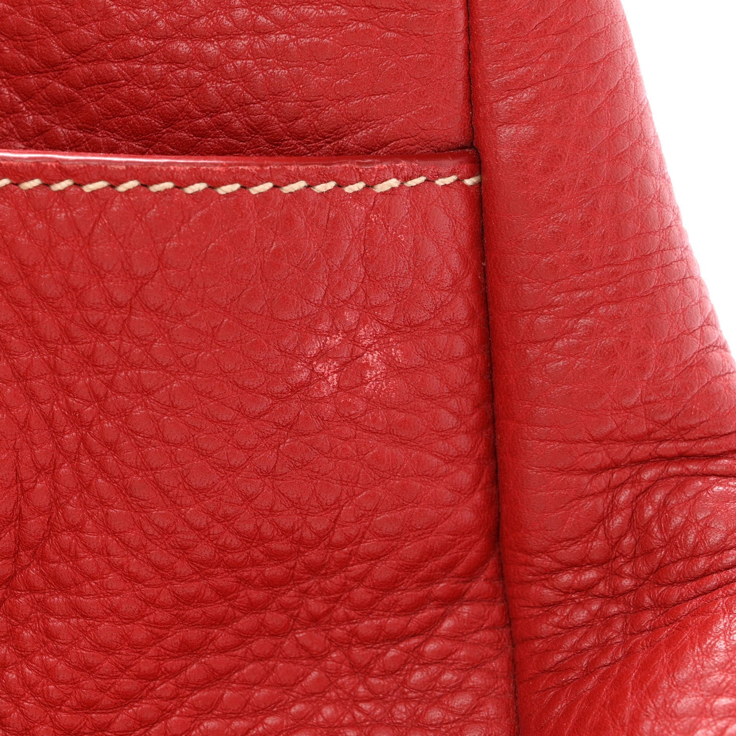 Prada Vitello Daino Tote Rosso 16 of 24