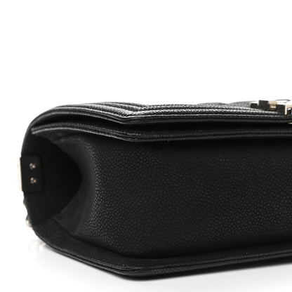 Chanel Iridescent Calfskin Quilted Medium Boy Flap Black 10 of 11