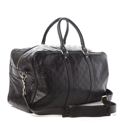Gucci Guccissima Medium Carry On Duffle Dark Brown 2 of 15