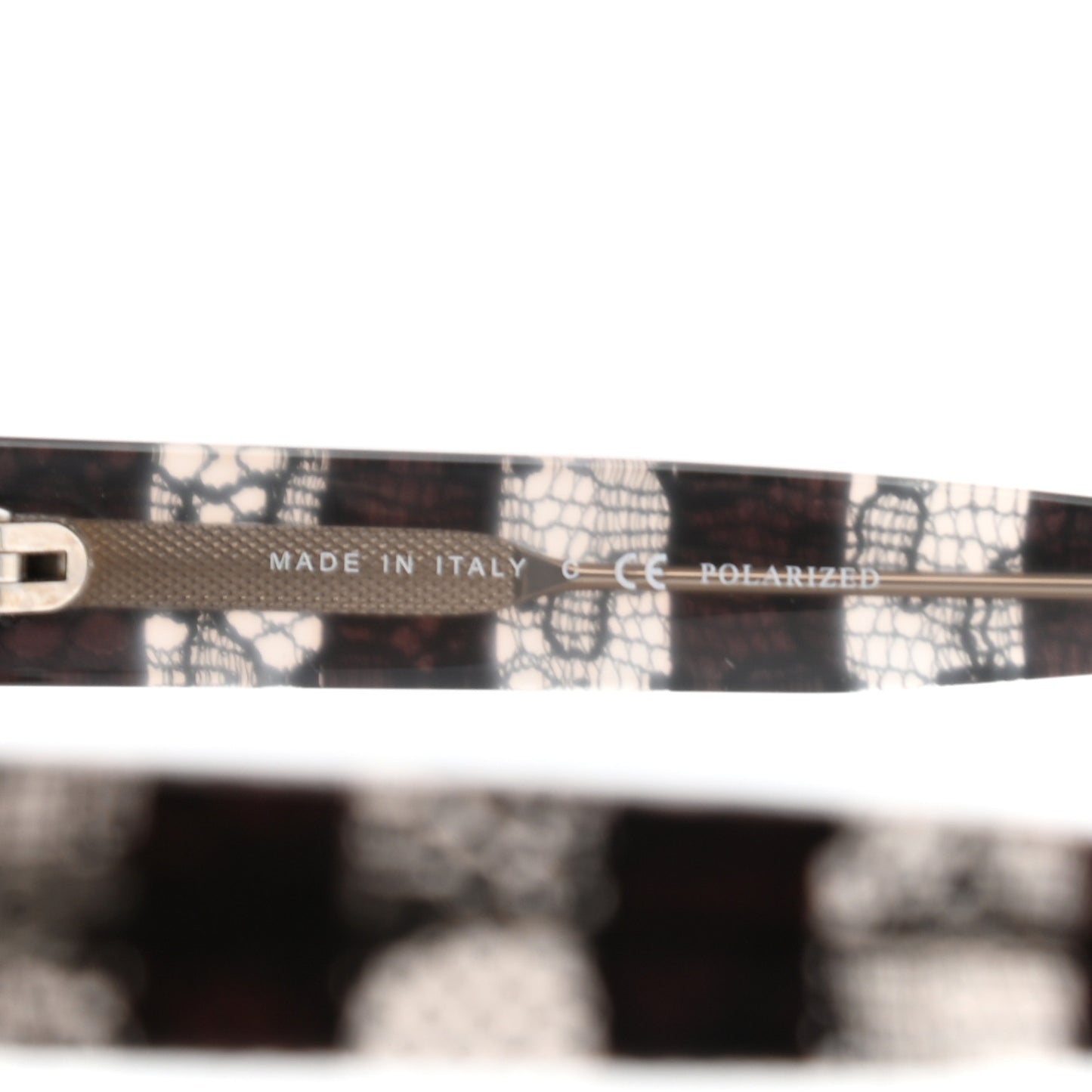 Acetate Lace Effect Sunglasses 5294 Black