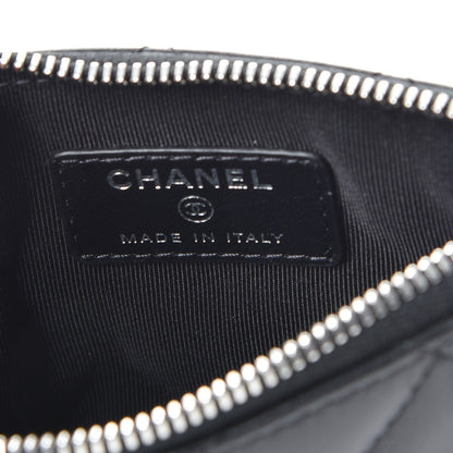 Chanel Lambskin Quilted Small Ground Control Cosmetic Case Black 6 of 7