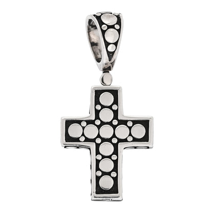 John Hardy Sterling Silver Dot Cross Pendant 1 of 4