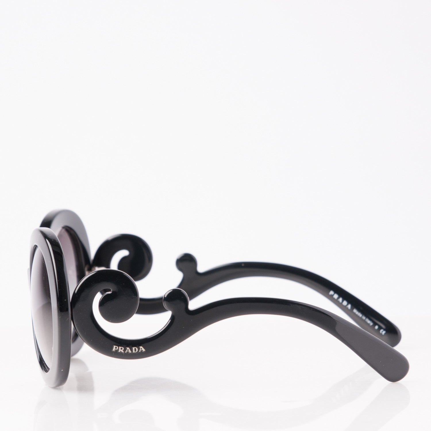 Prada Baroque Sunglasses SPR 27N Black 3 of 6