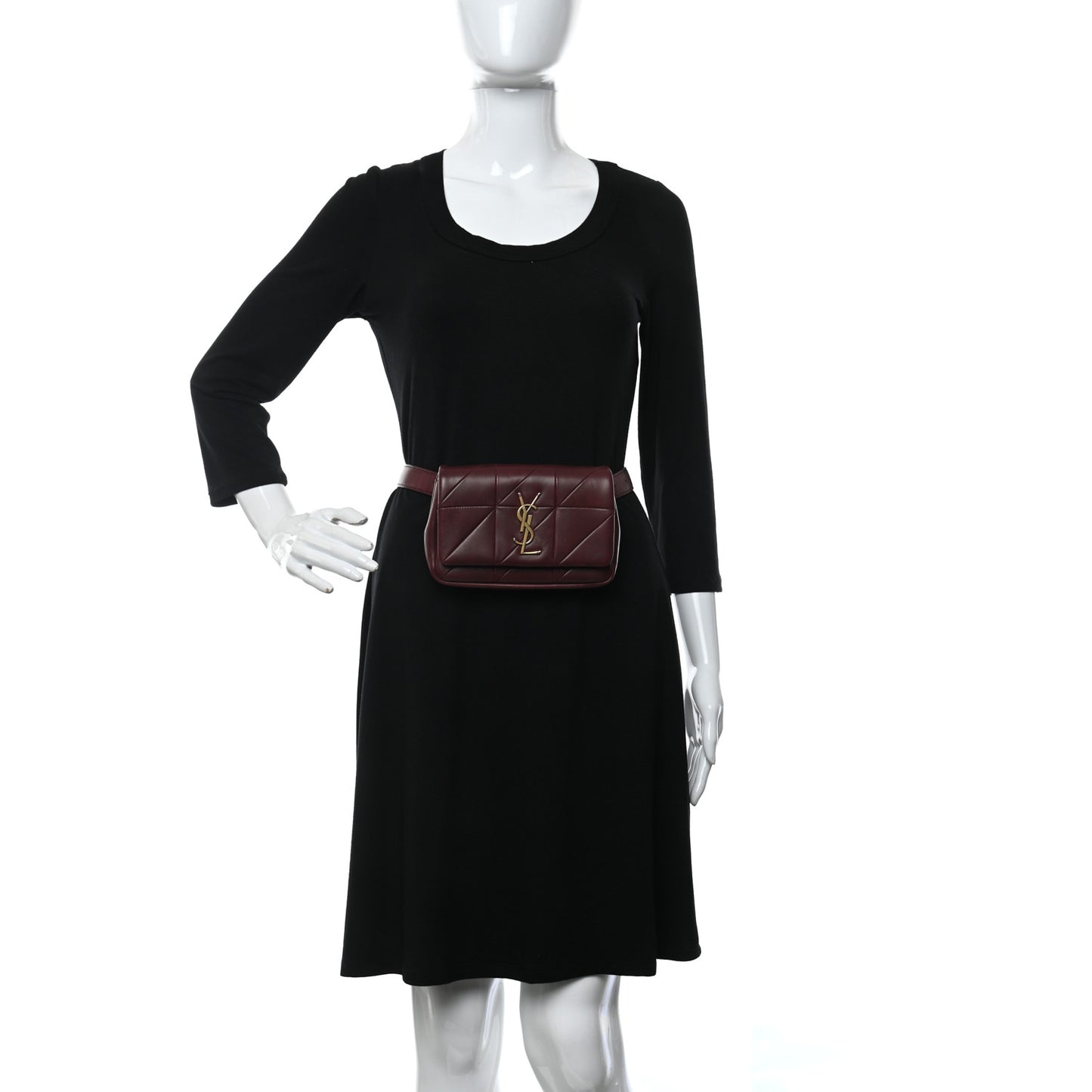 Lambskin Monogram Jamie Belt Bag Red