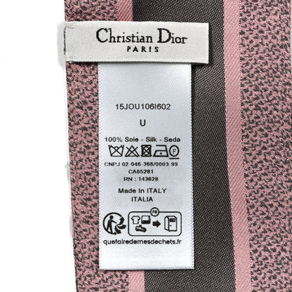 Christian Dior Silk Toile De Jouy Mitzah Scarf Rose 3 of 3
